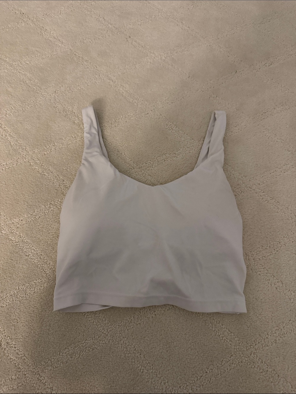 aerie White Scoop Neck Crop Tank